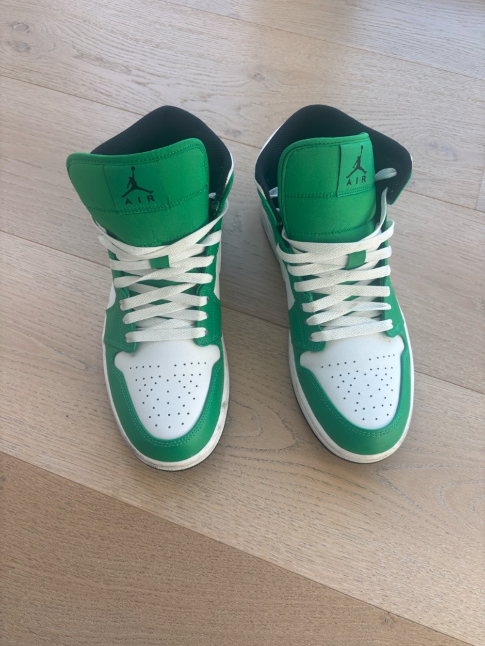 Jordan 1 Mid Lucky Green -  Mens  US Size 9.5